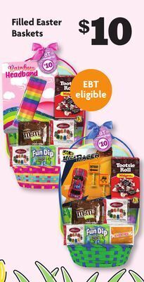 Family Dollar Filled easter baskets offer