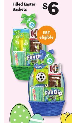 Family Dollar Filled easter baskets offer