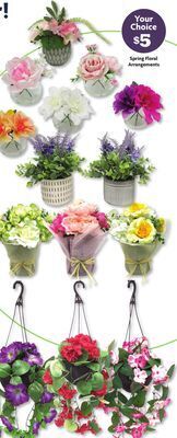 Family Dollar Spring floral arrangements offer