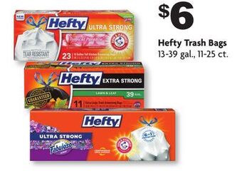 Family Dollar Hefty trash bags offer