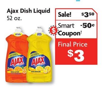 Family Dollar Ajax dish liquid offer