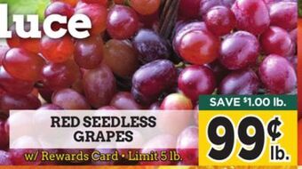 Dearborn Market Red seedless grapes offer