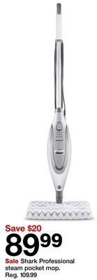Target Shark professional steam pocket mop offer