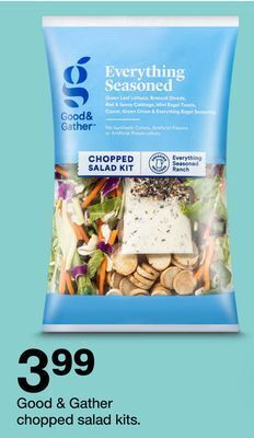 Target Good & gather chopped salad kits offer
