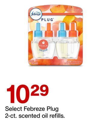 Target Select febreze plug 2-ct. scented oil refills offer