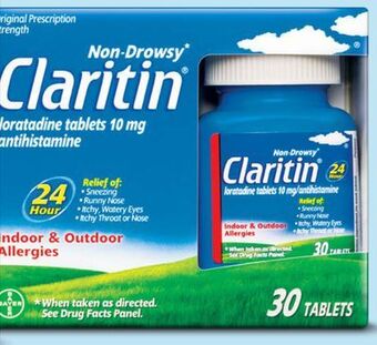 Target Claritin 24-hour non-drowsy 30-ct. allergy relief tablets offer