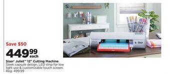 Michaels Siser® juliet™ 12 cutting machine sleek capsule, led strip offer