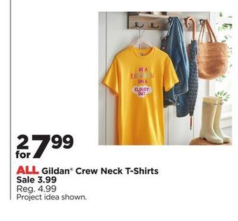Michaels All gildan® crew neck t-shirts offer