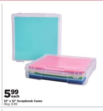 Michaels 12 x 12 scrapbook cases offer