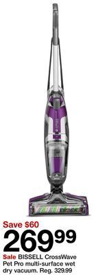 Target Bissell crosswave pet pro multi-surface wet dry vacuum offer