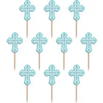 Blue communion party picks 36ct