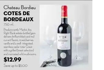 Bristol Farms Chateau Bordieu Cotes De Bordeaux offer
