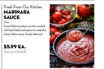 Bristol Farms Marina Sauce offer
