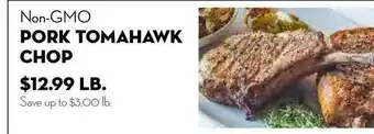 Bristol Farms Non-GMO Pork Tomahawk Chop offer