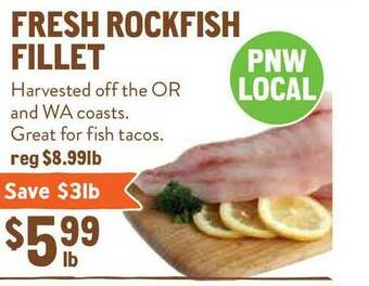 New Seasons Market Fresh Rockfish Fillet offer