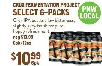 New Seasons Market Crux Fermentation Project Select 6-Packs offer