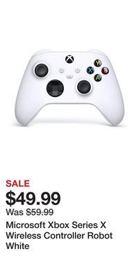 Game Stop Microsoft xbox series x wireless controller robot white offer