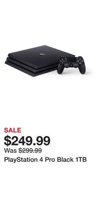 Game Stop Playstation 4 pro black 1tb offer