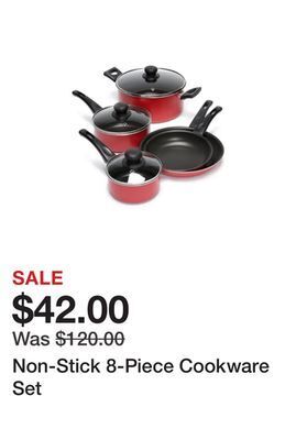 Belk Non-stick 8-piece cookware set offer