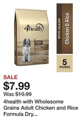 Tractor Supply Company 4health with wholesome grains adult chicken and rice formula dry dog food offer