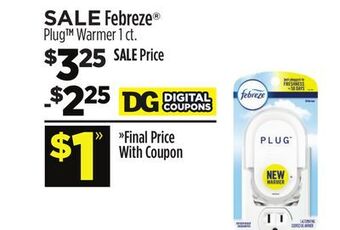Dollar General Febreze® plug warmer offer