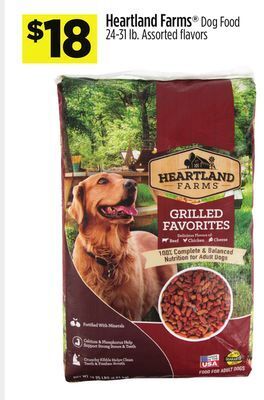 Dollar General Heartland farms® dog food offer