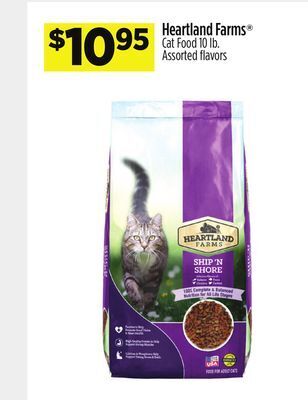Dollar General Heartland farms® cat food offer