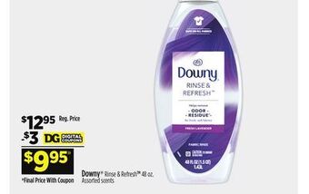 Dollar General Downy® rinse & refresh offer