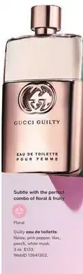Macy's Gucci guilty pour femme eau de toilette spray, 3-oz. offer