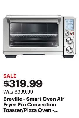 Best Buy Breville - smart oven air fryer pro convection toaster/pizza oven - stainless steel offer