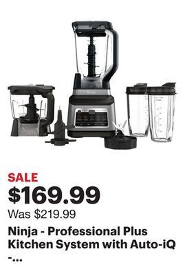 Best Buy Ninja - professional plus kitchen system with auto-iq - black/stainless steel offer