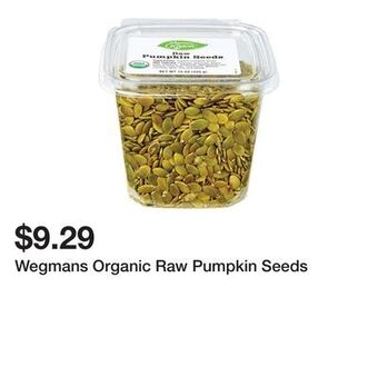 Wegmans Wegmans organic raw pumpkin seeds offer
