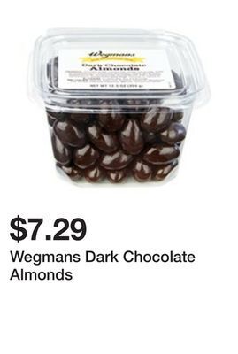 Wegmans Wegmans dark chocolate almonds offer
