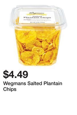 Wegmans Wegmans salted plantain chips offer
