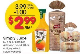 Kroger Simply juice offer
