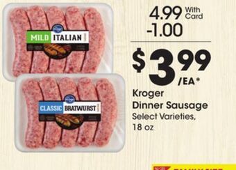 Kroger Kroger dinner sausage offer