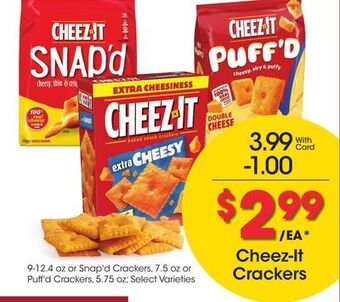 Kroger Cheez-it crackers offer