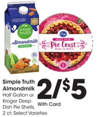 Kroger Simple truth almondmilk offer