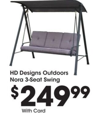 Kroger Hd designs outdoors nora 3-seat swing offer