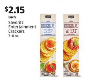 Aldi Savoritz entertainment crackers offer