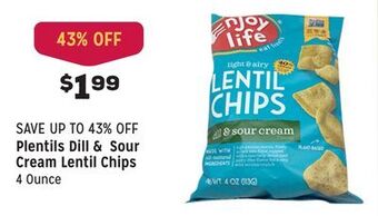 Grocery Outlet Dill & sour cream lentil chips offer