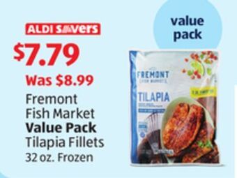 Aldi Fremont fish market value pack tilapia fillets offer