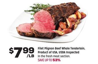 Grocery Outlet Filet mignon beef whole tenderloin offer