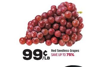 Grocery Outlet Red seedless grapes offer