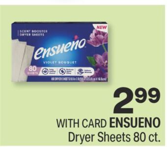 CVS Ensueno dryer sheets 80 ct. offer