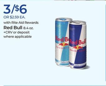 Rite Aid Red bull offer