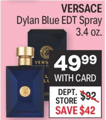 CVS Versace dylan blue edt spray 3.4 oz. offer