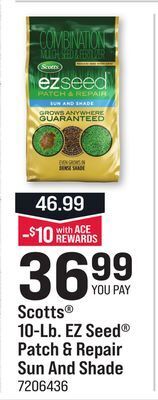 Ace Hardware Scotts® 10-lb. ez seed® patch & repair sun and shade offer
