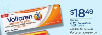 Rite Aid Voltaren offer