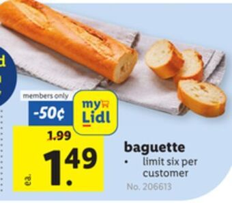Lidl Baguette offer